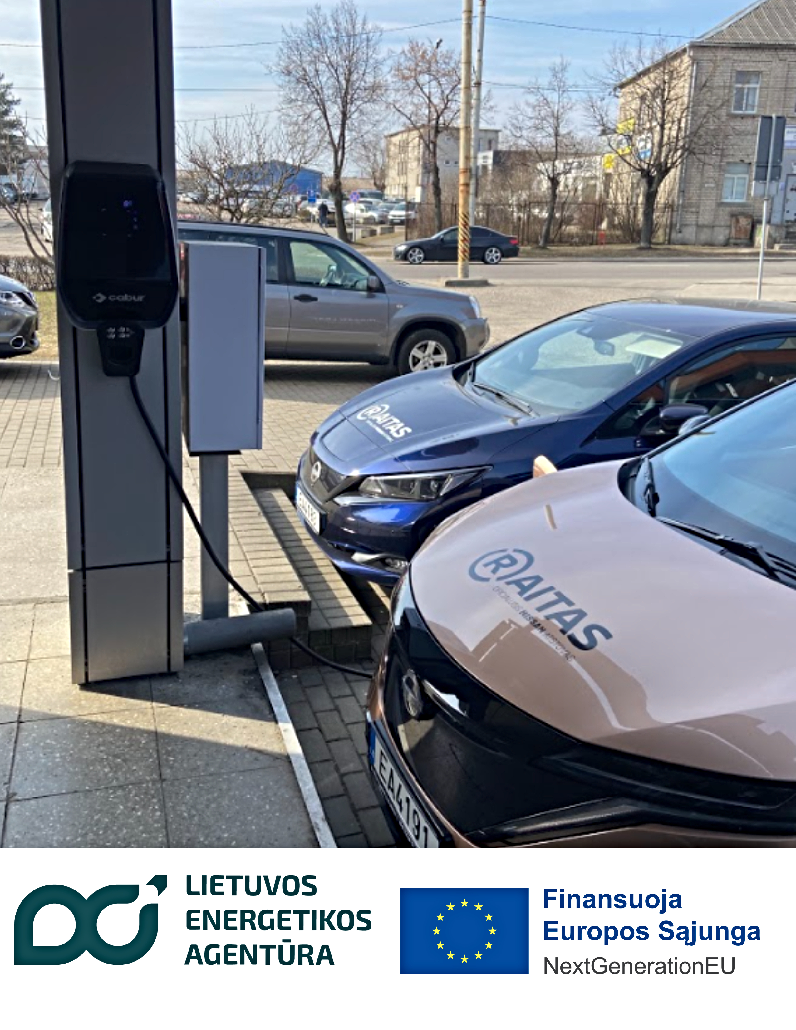 Juridinių asmenų privačių elektromobilių įkrovimo prieigų įrengimas darbovietėse